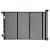 VEVOR Retractable Baby Gate, Extends to 163.3 inch Extra Wide, 39 inch Tall, with Reinforced Fiberglass Strips, Avoids Crawling Through, Mesh Dog Gate for Decks, Doorways, Garages, Indoor, Black