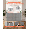 VEVOR Retractable Baby Gate, 34 inch Tall, Extends up to 55 inch Wide, Retractable Gate for Kids or Pets, Mesh Material, Easy to Install for Indoor Stairs, Doorways, Hallways, Playrooms, Gray