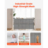 VEVOR Retractable Baby Gate, 34 inch Tall, Extends up to 55 inch Wide, Retractable Gate for Kids or Pets, Mesh Material, Easy to Install for Indoor Stairs, Doorways, Hallways, Playrooms, Gray