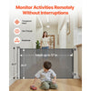 VEVOR Retractable Baby Gate, Extends to 57 inch Wide, 38.5 inch Tall, with Security Lock, Easy to Use, Walk Through Without Tripping, Mesh Dog Gate for Stairs, Hallways, Indoor/Outdoor, Gray