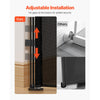 VEVOR Retractable Baby Gate, 34 inch Tall, Extends up to 55 inch Wide, Retractable Gate for Kids or Pets, Mesh Material, Easy to Install for Indoor Stairs, Doorways, Hallways, Playrooms, Black