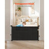 VEVOR Retractable Baby Gate, 34 inch Tall, Extends up to 55 inch Wide, Retractable Gate for Kids or Pets, Mesh Material, Easy to Install for Indoor Stairs, Doorways, Hallways, Playrooms, Black