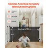 VEVOR Retractable Baby Gate, Extends to 72.8 inch Wide, 38.5 inch Tall, with Security Lock, Easy to Use, Walk Through Without Tripping, Mesh Dog Gate for Stairs, Hallways, Indoor/Outdoor, Black