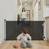 VEVOR Retractable Baby Gate, Extends to 72.8 inch Wide, 38.5 inch Tall, with Security Lock, Easy to Use, Walk Through Without Tripping, Mesh Dog Gate for Stairs, Hallways, Indoor/Outdoor, Black