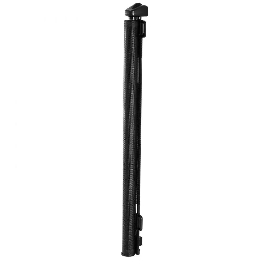 VEVOR Retractable Baby Gate, Extends to 72.8 inch Wide, 38.5 inch Tall, with Security Lock, Easy to Use, Walk Through Without Tripping, Mesh Dog Gate for Stairs, Hallways, Indoor/Outdoor, Black