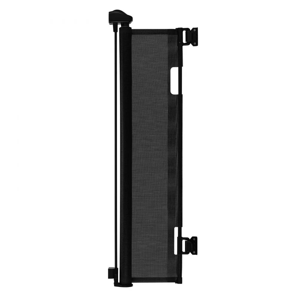 VEVOR Retractable Baby Gate, Extends to 72.8 inch Wide, 38.5 inch Tall, with Security Lock, Easy to Use, Walk Through Without Tripping, Mesh Dog Gate for Stairs, Hallways, Indoor/Outdoor, Black