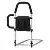VEVOR Bed Rail for Elderly, Bedside Assist Rails with Side Handle and PU Handrail, Adjustable Height Carbon Steel Pipe Bedside Cane, Bed Bars for Seniors & Patients, Fits King, Queen, Full, Twin