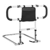 VEVOR Bed Rail for Elderly, Foldable & Extendable Bedside Assist Rail with Side Handles & PU Handrail, Adjustable Height Carbon Steel Pipe Bedside Cane, Senior Bed Bar Fits King, Queen, Full, Twin