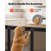 VEVOR Freestanding Dog Gate 29" Tall 6-Panel Foldable Mesh Pet Gate Black, For Stairs Doorways, Breathable and Soft Mesh, Freestanding or Wall Mount, Flexible Shapes, Extra-Wide Design, Easy to Store