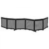VEVOR Freestanding Dog Gate 29" Tall 6-Panel Foldable Mesh Pet Gate Black, For Stairs Doorways, Breathable and Soft Mesh, Freestanding or Wall Mount, Flexible Shapes, Extra-Wide Design, Easy to Store