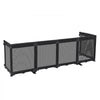 VEVOR Freestanding Dog Gate 29" Tall 6-Panel Foldable Mesh Pet Gate Black, For Stairs Doorways, Breathable and Soft Mesh, Freestanding or Wall Mount, Flexible Shapes, Extra-Wide Design, Easy to Store