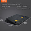 VEVOR Upgraded Rubber Threshold Ramp, 4" Rise Door Ramp with 1 Channel, Natural Rubber Car Ramp with Non-Slip Textured Surface, 33069 lbs Load Capacity Curb Ramp for Wheelchair and Scooter