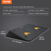 VEVOR Upgraded Rubber Threshold Ramp, 3.5" Rise Door Ramp with 1 Channel, Natural Rubber Car Ramp with Non-Slip Textured Surface, 33069 lbs Load Capacity Curb Ramp for Wheelchair and Scooter