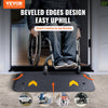 VEVOR Rubber Threshold Ramp, 2" Rise Threshold Ramp Doorway, Recycled Rubber Power Threshold Ramp Rated 33069 lbs Load Capacity, Non-Slip Surface Rubber Solid Threshold Ramp for Wheelchair and Scooter