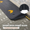VEVOR Rubber Threshold Ramp, 2" Rise Threshold Ramp Doorway, Recycled Rubber Power Threshold Ramp Rated 33069 lbs Load Capacity, Non-Slip Surface Rubber Solid Threshold Ramp for Wheelchair and Scooter