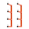 VEVOR Lumber Rack, 4-Tier 2-Pack 220 lbs per Tier, Welded Wood Pipe Storage, Wall-mounted Organizer for Garages, Workshops, Warehouse, Basement, Heavy-Duty Steel Cantilever Arms, Locking Pins, Orange