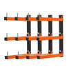 VEVOR Lumber Rack, 3-Tier 4-Pack 110 lbs per Tier, Foldable Wood Storage, Wall-mounted for Garages, Workshops, Warehouse, Basement, Heavy-Duty Cantilever Arms, Locking Pins, Steel, Orange & Black