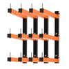 VEVOR Lumber Rack, 3-Tier 4-Pack 110 lbs per Tier, Foldable Wood Storage, Wall-mounted for Garages, Workshops, Warehouse, Basement, Heavy-Duty Cantilever Arms, Locking Pins, Steel, Orange & Black