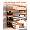 VEVOR Lumber Rack, 6-Tier 2-Pack 110 lbs per Tier, Foldable Wood Storage, Wall-mounted for Garages, Workshops, Warehouse, Basement, Heavy-Duty Cantilever Arms, Locking Pins, Steel, Orange & Black