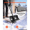 VEVOR Snow Shovel for Driveway 18" Plastic Shovel Assist Handle & D-Grip, for Home Garden Camping Outdoor Use, Steel Strip, Large Capacity Lightweight Snow Removal Tool with Extended Steel Handle