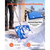 VEVOR Snow Shovel for Driveway 18" Wide Plastic Shovel with D-Grip Handle, for Home Garden Camping Outdoor Use, Steel Strip, Large Capacity Lightweight Snow Removal Tool with Extended Steel Handle