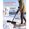 VEVOR Snow Shovel for Driveway 22" Wide Plastic Shovel with D-Grip Handle, for Home Garden Camping Outdoor Use, Aluminum Strip, Large Capacity Lightweight Snow Removal Tool with Extended Steel Handle