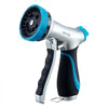 VEVOR Hose Nozzle, 10 Adjustable Spray Patterns, Metal Water Hose Nozzle with Comfortable Ergonomic Grip, Garden Hose Nozzle Sprayer with Flow Control for Watering Plants & Lawns, Washing Cars & Pets