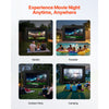 VEVOR 14FT Inflatable Projector Screen, Inflatable Movie Screen Outdoor with 120W Air Blower Projector Screen Oxford Fabric Material Blow Up Screen for Outdoor Backyard, Home Theater, Theme Party