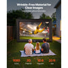 VEVOR 20FT Inflatable Projector Screen, Inflatable Movie Screen Outdoor with 250W Air Blower Projector Screen Oxford Fabric Material Blow Up Screen for Outdoor Backyard, Home Theater, Theme Party