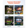 VEVOR 20FT Inflatable Projector Screen, Inflatable Movie Screen Outdoor with 250W Air Blower Projector Screen Oxford Fabric Material Blow Up Screen for Outdoor Backyard, Home Theater, Theme Party
