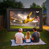 VEVOR 20FT Inflatable Projector Screen, Inflatable Movie Screen Outdoor with 250W Air Blower Projector Screen Oxford Fabric Material Blow Up Screen for Outdoor Backyard, Home Theater, Theme Party