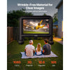 VEVOR 16FT Inflatable Movie Screen, Inflatable Projector Screen with Portable Storage Bag, 16:9 Easy Set Up Movie Projection for Outdoor Backyard, Home Theater, Theme Party