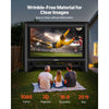 VEVOR 20FT Inflatable Movie Screen, Inflatable Projector Screen with Portable Storage Bag, 16:9 Easy Set Up Movie Projection for Outdoor Backyard, Home Theater, Theme Party