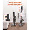 VEVOR Vacuum Stand, Compatible With Dyson V7 V8 V10 V11 V12 V15 SV10 SV12 SV14 SV18 SV21 Upright Vacuum Cleaners & Accessories, Stable Vacuum Stand Holder with 3 Clips and Adjustable Height