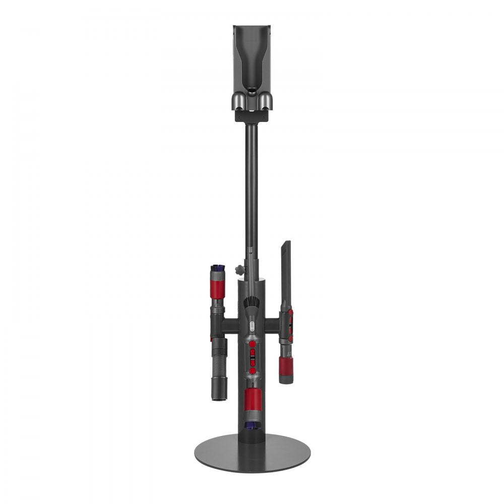 VEVOR Vacuum Stand, Compatible With Dyson V7 V8 V10 V11 V12 V15 SV10 SV12 SV14 SV18 SV21 Upright Vacuum Cleaners & Accessories, Stable Vacuum Stand Holder with 3 Clips and Adjustable Height