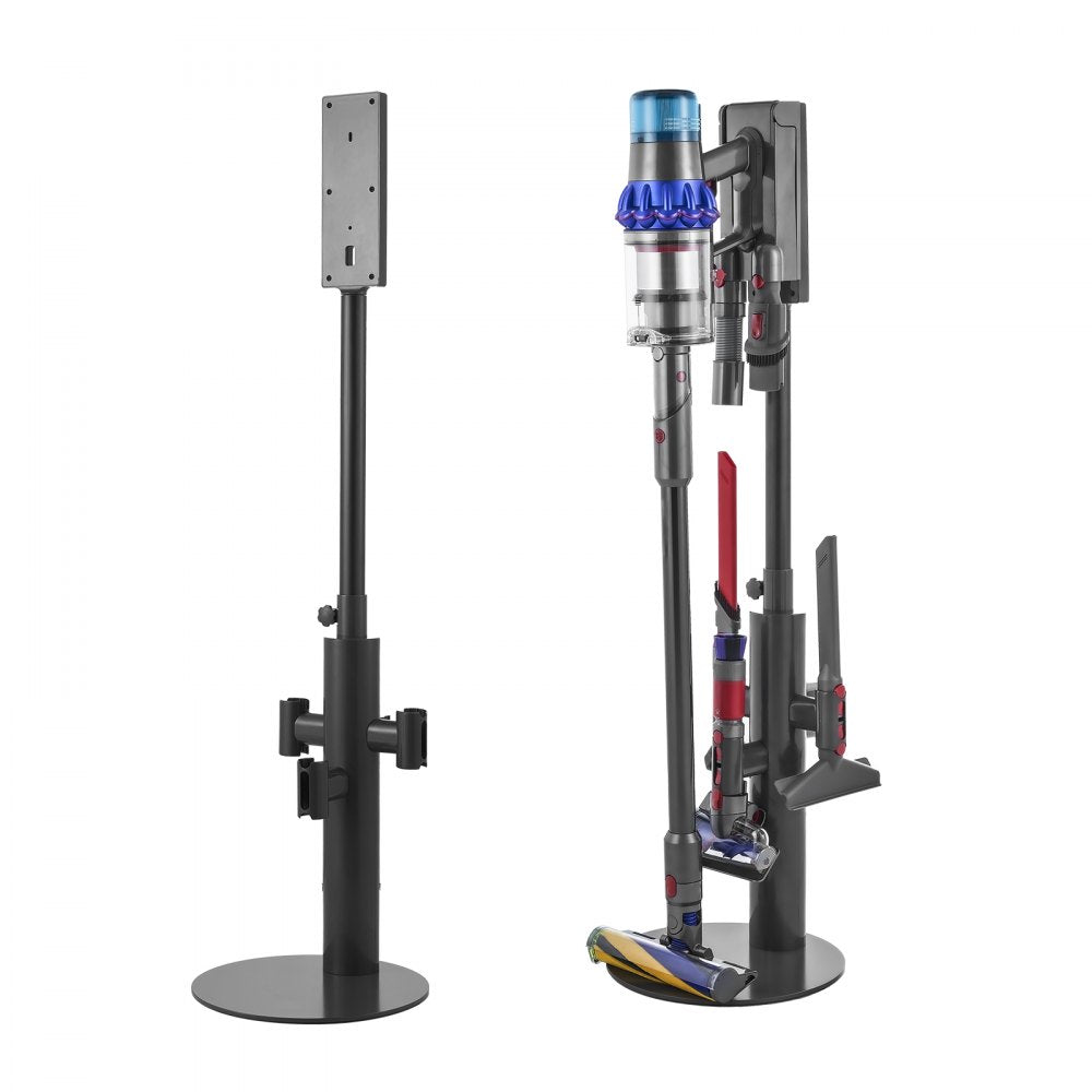VEVOR Vacuum Stand, Compatible With Dyson V7 V8 V10 V11 V12 V15 SV10 SV12 SV14 SV18 SV21 Upright Vacuum Cleaners & Accessories, Stable Vacuum Stand Holder with 3 Clips and Adjustable Height