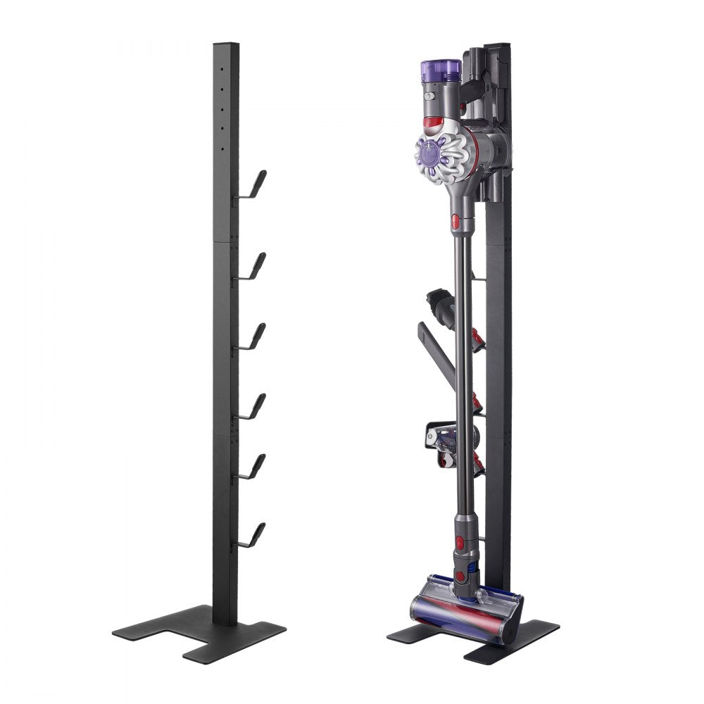 VEVOR Vacuum Stand, Compatible With Dyson V6 V7 V8 V10 V11 V15, Stable Vacuum Stand Holder with 6 Hooks for Dyson DC30 DC31 DC34 DC35 DC58 DC59 DC62 D74 Cordless Upright Vacuum Cleaners & Accessories