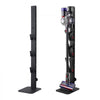 VEVOR Vacuum Stand, Compatible with Dyson G5 V15 V12 V11 V10 V8 V7 V6 Series Upright Vacuums Cleaners & Accessories, Stable Vacuum Stand Holder with 6 Hooks and Non-slip Footpads, Black