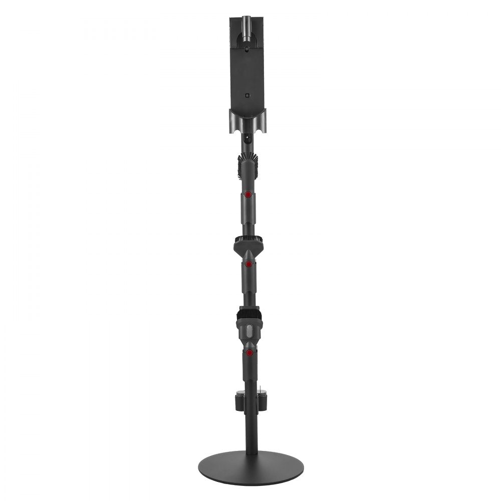 VEVOR Vacuum Stand, Compatible With V7 V8 V10 V11 V12 V15 Series Upright Vacuum Cleaners & Accessories, Stable Vacuum Stand Holder with 4 Anti-slip Pads and 3 Clips for Storing 6 Brush Heads