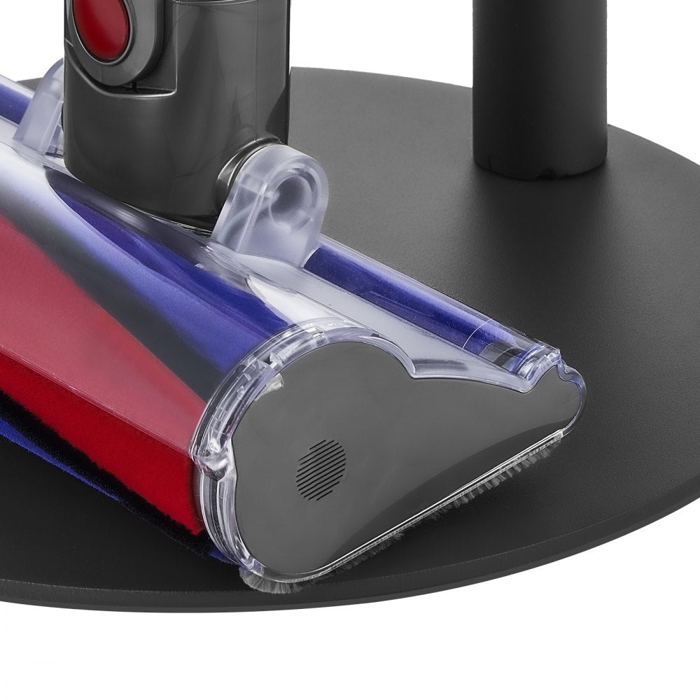 VEVOR Vacuum Stand, Compatible With V7 V8 V10 V11 V12 V15 Series Upright Vacuum Cleaners & Accessories, Stable Vacuum Stand Holder with 4 Anti-slip Pads and 3 Clips for Storing 6 Brush Heads