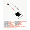 VEVOR Snow Shovel for Driveway 17" Wide Plastic Shovel with D-Grip Handle, for Home Garden Camping Outdoor, Aluminum Strip, Large Capacity Lightweight Ergonomic Snow Removal Tool, Extended Handle
