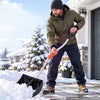 VEVOR Snow Shovel for Driveway 17" Wide Plastic Shovel with D-Grip Handle, for Home Garden Camping Outdoor, Aluminum Strip, Large Capacity Lightweight Ergonomic Snow Removal Tool, Extended Handle