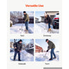 VEVOR Snow Shovel for Driveway 14" Wide Aluminum Shovel with D-Grip Handle, for Home Garden Camping Outdoor, One-Piece Aluminum Head, Large Capacity Lightweight Snow Removal Tool with Extended Handle
