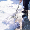 VEVOR Snow Shovel for Driveway 14" Wide Aluminum Shovel with D-Grip Handle, for Home Garden Camping Outdoor, One-Piece Aluminum Head, Large Capacity Lightweight Snow Removal Tool with Extended Handle
