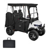 VEVOR Golf Cart Cover, Visible Full-Enclosure 2&2+2 Passenger Golf Cart, 420D Waterproof Oxford Fabric Club Car Cover Fits Most Carts Club Car, Yamaha, EZGO, Honda, PVC Coating & Windproof Hook Design