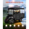 VEVOR Golf Cart Cover, Visible Full-Enclosure 2+2/4 Passenger Golf Cart, 600D Waterproof Oxford Fabric Club Car Cover Fits Most Carts Club Car, Yamaha, EZGO, Honda, PVC Coating & Windproof Hook Design