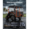 VEVOR Golf Cart Cover, Visible Full-Enclosure 2+2/4 Passenger Golf Cart, 600D Waterproof Oxford Fabric Club Car Cover Fits Most Carts Club Car, Yamaha, EZGO, Honda, PVC Coating & Windproof Hook Design