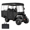 VEVOR Golf Cart Cover, Visible Full-Enclosure 2+2/4 Passenger Golf Cart, 600D Waterproof Oxford Fabric Club Car Cover Fits Most Carts Club Car, Yamaha, EZGO, Honda, PVC Coating & Windproof Hook Design
