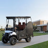 VEVOR Golf Cart Cover, Visible Full-Enclosure 2&2+2 Passenger Golf Cart, 600D Waterproof Oxford Fabric Club Car Cover Fits Most Carts Club Car, Yamaha, EZGO, Honda, PVC Coating & Windproof Hook Design