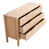 VEVOR 6 Fluted Drawer Dresser, Wooden Chest of Drawers with Sliding & Anti-tip Device, Modern Minimalist Dresser Chest, Closet Storage Organizer for Living Room, Hallway, Entryway, Light Wood